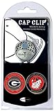 Team Golf NCAA Georgia Bulldogs Golf Cap Clip with 2 Removable Double-Sided Enamel Magnetic Ball Markers, Attaches Easily to Hats
