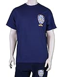 NYC FACTORY NYPD Short Sleeve Police Back T-Shirt Navy Medium