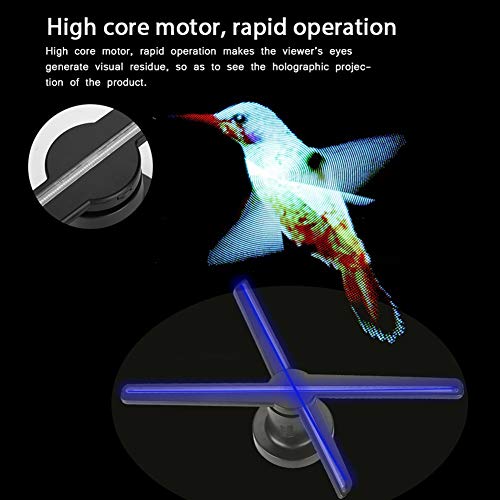 Shentesel Holographic Imaging 3D LED Fan Advertising Display Light 43cmUS Plug