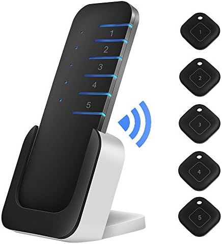 Wireless Key Finder Item Locator Tag RF Remote Control with 5 Receivers for Wallet Purse Cell Phone