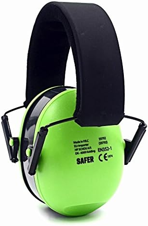 Toennesen Earmuffs 21db NRR Protection Noise Reduction Ear Muff with Adjustable Safety Headband for Travel, Sleeping, Work, Concerts, Drumming, Green