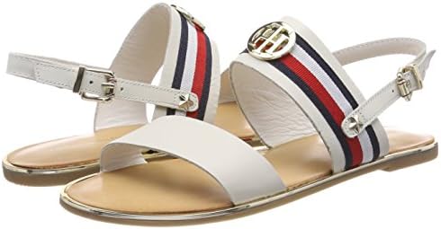 tommy hilfiger corporate ribbon flat sandal