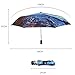 KLOUD City 3 Section Folding Manual UV Protect Sun Anti-UV Parasol Rain Umbrella (Starry Night)