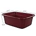 Wekioger Wash Basin 12 Quart, 3 Packs Small Plastic Dish Pan