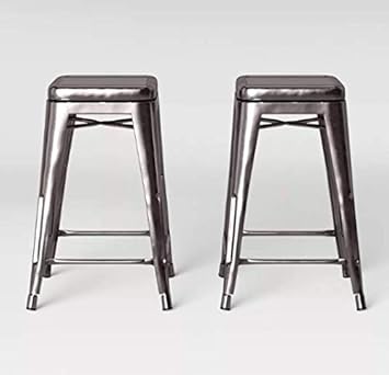 carlisle backless metal barstool