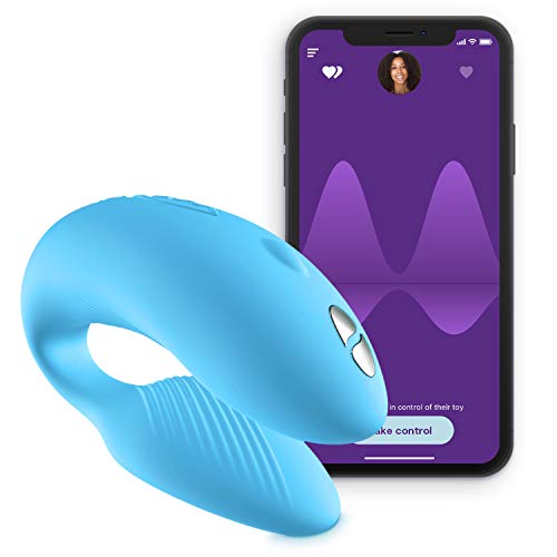 WE-VIBE Chorus Clitorial Stimulation and G-Spotter Couples Games with Squeeze Remote, Vibrator for Men and Women, Waterproof and Rechargeable with App Connection