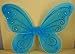 Turquoise Butterfly Fairy Costume Wings 18" X 14"