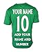 Mexico Soccer Jersey Flag Mexican Adult Training Custom Name and Number