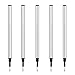 DunBong Rollerball Pen Refills, Roller Ball Fine Point 0.5mm, Red Ink Refill Pack of 5 - Replaceable Ballpoint Pen Refills Medium Point (Black)