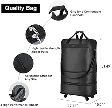 31 bags rolling tote