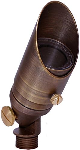 American Outdoor Lighting Solid Brass Metal LED Compatible Adjustable Low Voltage Landscape Mini Spot Light