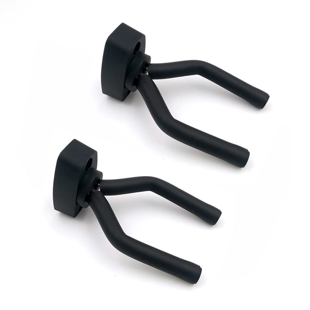 Alnicov Guitar Wall Mount Hanger,Guitar Wall Mount Display,2 Pack Guitar Hangers Hook Holder Stand for Various Guitar Bass Violin Ukulele
