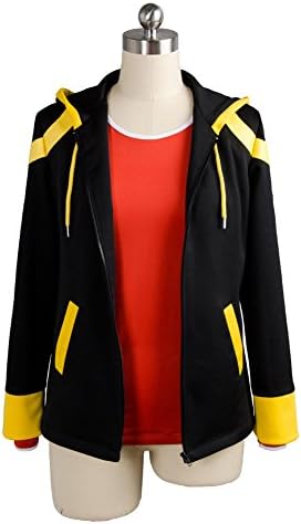Costhat Black Coat Red Shirt Saeyoung/Luciel Choi 7 Outfit Cosplay Costume XXL