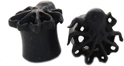 Bandaru Organics Ebony Wood Kraken Flesh Tunnel