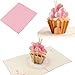 Aloha Cards 3D Pop Up Greeting Cards For Birthdays, Thank You, All Occasions/Packaged with Envelope Protective Bag (4 Pack: Butterfly, Lily Bouquet, Cupcake, Birthday Cake)