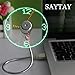 USB LED Clock Fan, SAYTAY Mobile USB Fan Portable Cooling Mini USB Quiet Gooseneck Fan for Office, Home & Travel (Clock)