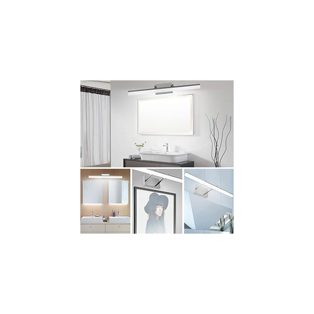 LEDMO Modern LED Bathroom Vanity Lights Retractable Cool White 6000K