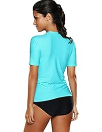 Bañador de manga corta para dama con protección UPF 50+