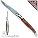 Laguiole knife, Stainless blade, Exotic wood handle with the shepherd's cross. Lg 22cm