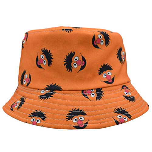 YLX Sommer-Anglerhut, wendbar, Cartoon-Hut, für Damen und Herren, Street Hip Hop, Fischerhut, Vintage-Stil, bedruckt… – Bild 6