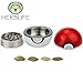 Herb Life Premium Pokemon Pokeball 3 Piece Herb Grinder With Pollen Scraper for Herbs, Spices, Tobacco (Grinder is 2 In/50 mm)