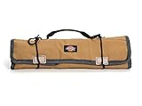 Dickies Work Gear - Socket Organizer - Large Wrench Roll - 57006 - Durable Canvas Construction - 23 Pockets - Reinforced Ties - Protective Flaps - Grey/Tan - 15.2 oz.
