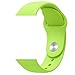 FanTEK Apple Watch Band Soft Silicone Sport Style Replacement iWatch Strap for Wrist Watch Models - Medium/Large - 42mm - Green