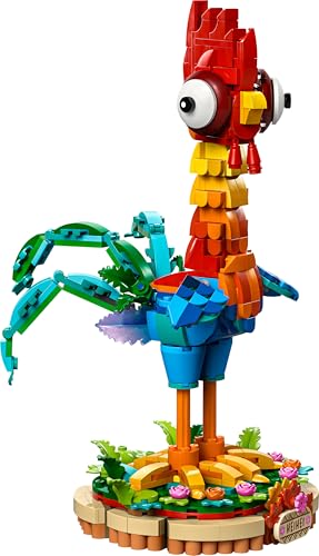 LEGO ǀ Disney Vaiana 2: Heihei Spielzeug - Tierfigur zum Spielen & Ausstellen mit drehbarem Kopf, beweglichen Flügeln & Schwanzfedern sowie Ständer - Geschenk für Mädchen ab 9 Jahren - 43272 10