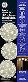 GE StayBright Energy Smart Random Sparkle 50 Effect LED Spheres, 3 Pack, 50ct, Warm White