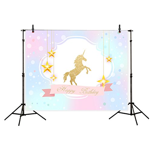 Allenjoy 7x5ft polyester children backdrop golden sequi…