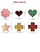 Ypser 43 Pairs Multi Design Nipple Covers Disposable Pasty Satin Pasties for Women