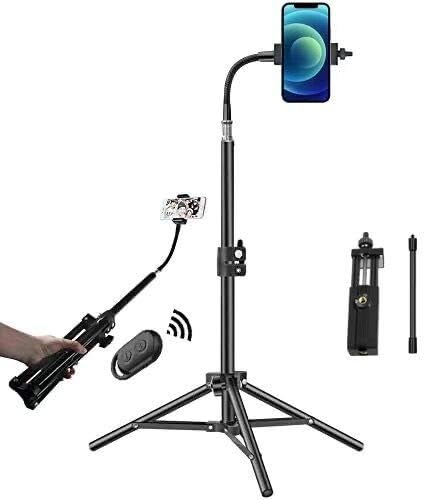 32-inch Cell Phone Tripod and Selfie Stick Tripod, All-in-one Professional Cell Phone Tripod, Cell Phone Tripod with Bluetooth Remote Control Tripod, Cell Phone Stand for iPhone and Android Phones