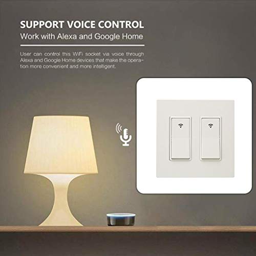 image for Stevlogs Type 1/2/3 Gang AC 100-240V Smart WiFi LED Light Switch Wall 