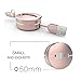 iPhone Charger, Wim Retractable Micro Usb Cable Lightning Cable 2 in 1 Sync and Charge Retractable High Speed Adapter Cable for iPhones,iPad,iPod,Android Phones (Rose Gold)