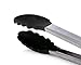 Oberhaus 9-Inch & 12-Inch Premium Black Silicone Tongs 2 Pack (Available Colors: Black, Red, Green, and Pink)
