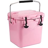 F40C4TMP 20 Quart Cooler, 5-Days Ice Retention, Cooler Box with Bottle Opener, Insulated Leakproof 30-Can Hard Shell Portable Ice Chest for Vocation, Camping, Fishing