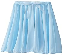 Capezio Little Girls' Children's Collection Circular Pull-On Skirt, Light Blue, Small