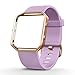 for Blaze Bands, Silicone Replacement Strap with Stainless Steel Frame for Blaze