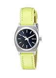 Nixon Women's A5092080 Small Time-Teller Leather Analog Display Quartz Watch