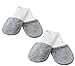 Crummy Bunny Grey White Mittens - Fits Age 6 to 12 Months Old - 6 Pack of Baby Mittens