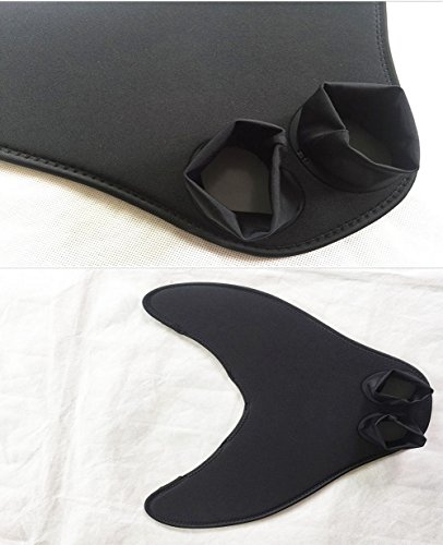 Qiyun Mermaid Swim Fin Mermaid Swim Fin, Kids Boys Swimming Diving Monofin Tails Fin Training Flippers, Blackcolour:Black; size:F