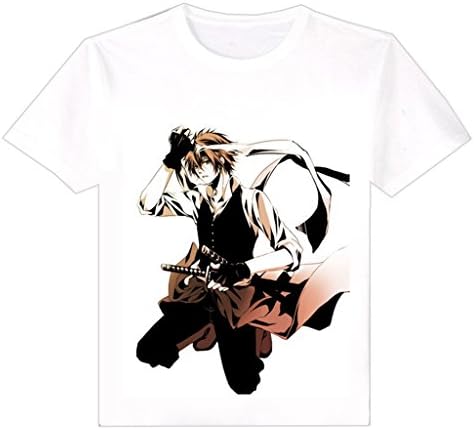 Hakuouki Anime T-Shirt Okita Souji White XX-Large