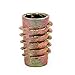 E-Z LOK Knife Threaded Insert for Soft Wood, Zinc Hex-Flush Thread Inserts 5/16-18 Internal Threads, 0.789