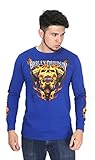 Barnett Harley-Davidson Harley-Davidson Mens Steel antagonist Flaming Skull Engine Blue Long Sleeve