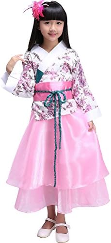 BlcSwan Girls Chinese Ancient Stage Costumes Dress National Halloween Cosplay
