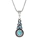 Malltop Women Exotic Butterfly Turquoise Tassel Pendant Bib Chain Necklace Earrings Jewelry Set (Gourd)