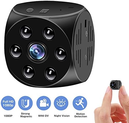 Hidden Camera,Mini Spy Cam-1080P HD With Night Vision And Motion Detection,Built-in Magnetic&Wearable,Video Surveillance Camera For Indoor/Outdoor Security,Perfect Nanny Cam,Copcam For Home,Car,Office