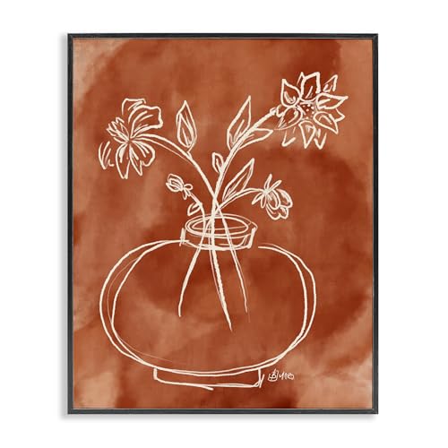 Minimal Floral Still Life, 16 x 20 Inch Framed Giclée Print
