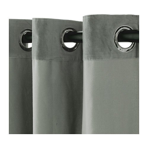 Ikea Sanela Curtains 1 Pair 55 X 118 Gray Green 503 209 28 Buy