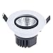 LemonBest Dimmable LED Ceiling Light Downlight Spotlight 5W Recessed Lighting Fixture (Cool White)